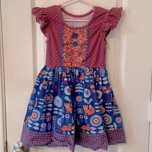 Eleanor Rose Fall in the Forest Rhonda Dress 4-5